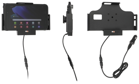 Brodit Aktiv holder med USB-kabel og cigaretadapter, Samsung Galaxy Tab Active 2 SM-T390/SM-T395/3 SM-T570/SM-T575 i gruppen Bilstereo / Smartphone i bilen / Mobilholdere hos BRL (240721224)