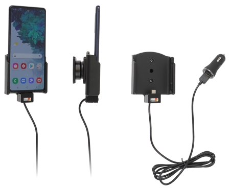 Brodit Aktiv holder med USB-kabel og cigaretadapter, Samsung Galaxy S20 FE (SM-G780/SM-G781)  i gruppen Bilstereo / Smartphone i bilen / Mobilholdere hos BRL (240721240)