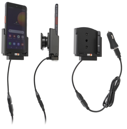 Brodit Aktiv holder med USB-kabel og cigaretadapter, Samsung Galaxy Xcover 5  i gruppen Bilstereo / Smartphone i bilen / Mobilholdere hos BRL (240721243)