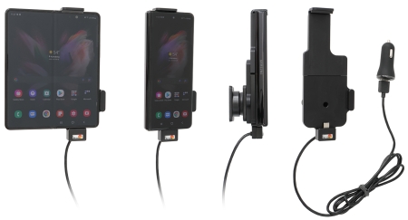 Brodit Aktiv holder med USB-kabel og cigaretadapter, Samsung Galaxy Z Fold3 5G  i gruppen Bilstereo / Smartphone i bilen / Mobilholdere hos BRL (240721274)