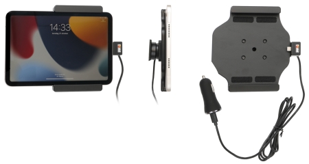 Brodit Aktiv holder med USB-kabel og cigaretadapter, Apple iPad Mini 6th Gen (A2567, A2568, A2569)/7th Gen 2024 (A2995, A2996) i gruppen Bilstereo / Smartphone i bilen / Mobilholdere hos BRL (240721278)