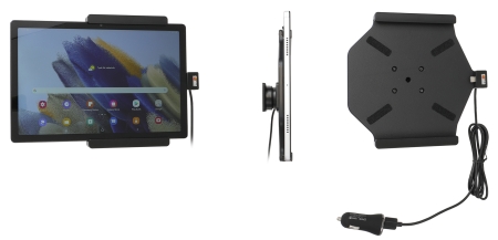 Brodit Aktiv holder med USB-kabel og cigaretadapter, Samsung Galaxy Tab A8 SM-X200/205  i gruppen Bilstereo / Smartphone i bilen / Mobilholdere hos BRL (240721286)