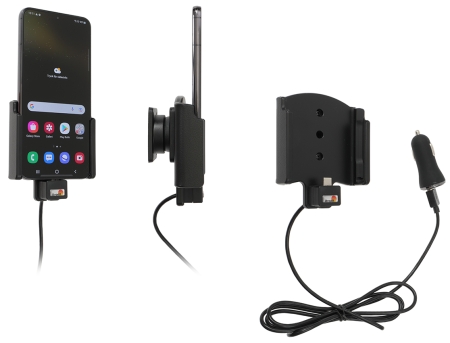 Brodit Aktiv holder med USB-kabel og cigaretadapter, Samsung Galaxy S22+ 5G (SM-S906B/SM-S906B/DS)  i gruppen Bilstereo / Smartphone i bilen / Mobilholdere hos BRL (240721294)