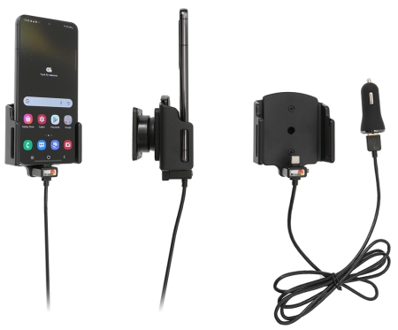 Brodit Aktiv holder med USB-kabel og cigaretadapter, Samsung Galaxy S22 5G SM-S901B/SM-S901B/DS  i gruppen Nyheder hos BRL (240721298)
