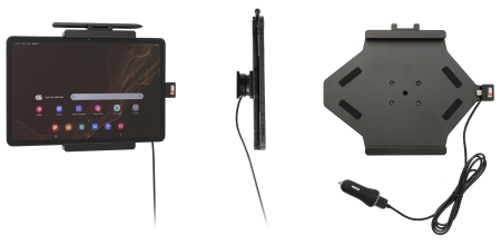 Brodit Aktiv holder med USB-kabel og cigaretadapter, Samsung Galaxy Tab S8 SM-X700  i gruppen Bilstereo / Smartphone i bilen / Mobilholdere hos BRL (240721308)