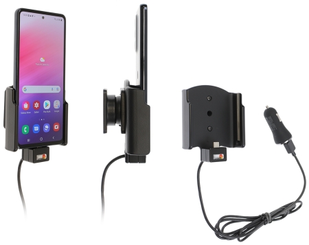 Brodit Aktiv holder med USB-kabel og cigarettadapter, Samsung Galaxy A53 5G SM-A536B/DS  i gruppen Bilstereo / Smartphone i bilen / Mobilholdere hos BRL (240721309)