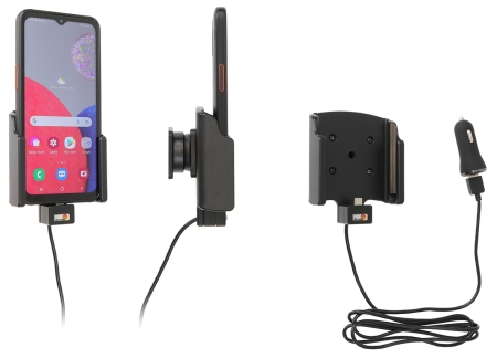 Brodit Aktiv holder med USB-kabel og cigaretadapter, Samsung Galaxy Xcover 6 Pro  i gruppen Bilstereo / Smartphone i bilen / Mobilholdere hos BRL (240721313)