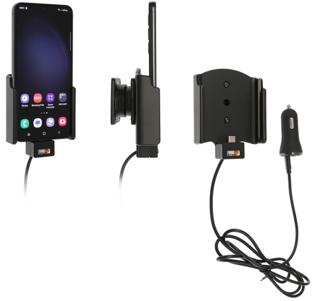 Brodit Aktiv holder med USB-kabel og cigaretadapter, Samsung Galaxy S23 SM-S911B/DS  i gruppen Bilstereo / Smartphone i bilen / Mobilholdere hos BRL (240721344)