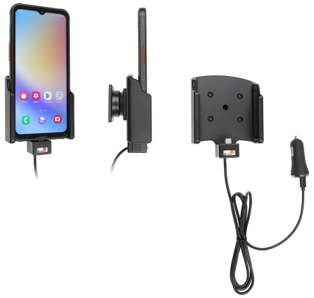 Brodit Aktiv holder med USB-kabel og cigaretadapter, Samsung Galaxy Xcover 7  i gruppen Bilstereo / Smartphone i bilen / Mobilholdere hos BRL (240721380)