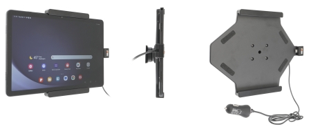 Brodit Aktiv holder med USB-kabel og cigaretadapter, Samsung Galaxy Tab A9+ 11 SM-X210/SM-X215 LTE/SM-X216 5G  i gruppen Bilstereo / Smartphone i bilen / Mobilholdere hos BRL (240721389)