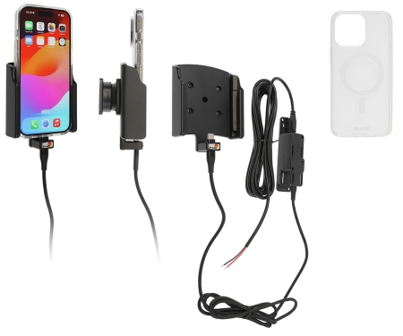 Brodit Mobilcover med Aktiv holder til fast installation, Apple iPhone 15 Pro  i gruppen Bilstereo / Smartphone i bilen / Mobilholdere hos BRL (240727394)