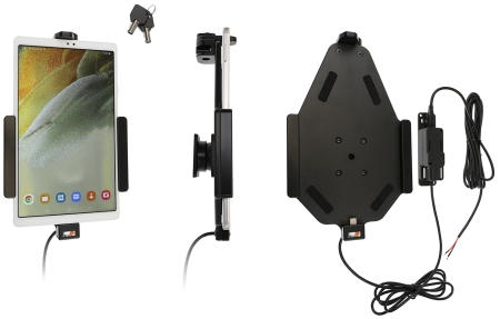 Brodit Holder med nøglelås, Samsung Galaxy Tab A7 Lite SM-T220/SM-T225  i gruppen Bilstereo / Smartphone i bilen / Mobilholdere hos BRL (240735264)