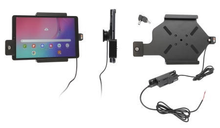 Brodit Holder med nøglelås, Samsung Galaxy Tab A 10.1 (2019) SM-T510/SM-T515  i gruppen Bilstereo / Smartphone i bilen / Mobilholdere hos BRL (240736132)