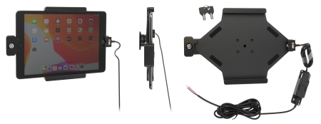 Brodit Holder med nøglelås, Apple iPad 10.2 7th Gen (A2197, A2198, A2200)/8th Gen (A2428, A2429, A2430, A2270)/9th Gen (A2602, A2603, A2604, A2605) i gruppen Bilstereo / Smartphone i bilen / Mobilholdere hos BRL (240736168)