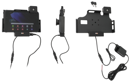 Brodit Holder med nøglelås, Samsung Galaxy Tab Active 2 SM-T390/SM-T395/3 SM-T570/SM-T575/5 SM-X300/SM-X306B i gruppen Bilstereo / Smartphone i bilen / Mobilholdere hos BRL (240736225)