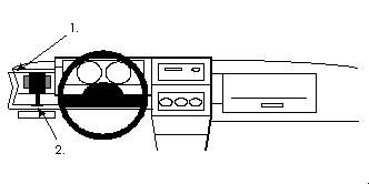 ProClip Monteringsbygel Volkswagen Polo 91-94, Vänster i gruppen Bilstereo / Hvad passer i min bil / Volkswagen / Polo / Polo 1994-1999 hos BRL Electronics (240801913)