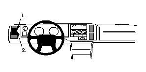 Volvo 440/460 89-96, Vänster i gruppen Bilstereo / Hvad passer i min bil / Volvo / Volvo 440/460/480 hos BRL (240802033)