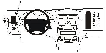 Mercedes Benz C-Klass 00-06, Vänster i gruppen Bilstereo / Hvad passer i min bil / Mercedes / C-klasse / C-klasse 2008-2014 W204 hos BRL (240803043)