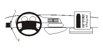 Brodit ProClip, Citroen/Peugeot i gruppen Bilstereo / Hvad passer i min bil / Peugeot / Peugeot Expert / Peugeot Expert 1994-2007 hos BRL (240803801)