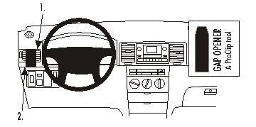 Toyota Corolla 02-07, Vänster i gruppen Bilstereo / Hvad passer i min bil / Toyota / Corolla Verso / Corolla Verso 2001-2009 hos BRL (240803803)