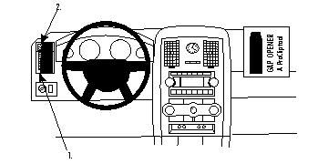 Chrysler 300C/Touring 05-10, Vänster i gruppen Bilstereo / Hvad passer i min bil / Chrysler / Chrysler 300C hos BRL (240804061)