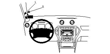 Ford Mondeo 08-14, Vänster i gruppen Bilstereo / Hvad passer i min bil / Ford / Mondeo / Mondeo 2007-2013 hos BRL (240804131)
