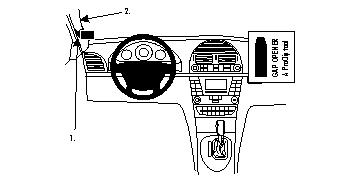 Brodit ProClip, Mercedes Benz E-Class, Coupé/Sedan/Stationwagon 02-09 i gruppen Bilstereo / Hvad passer i min bil / Mercedes / E-klasse / E-klasse 2002-2009 W211 hos BRL (240804136)