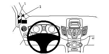 Ford Fiesta 09-15, Vänster i gruppen Bilstereo / Hvad passer i min bil / Ford / Fiesta / Fiesta 2013-2017 hos BRL (240804253)