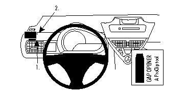 Brodit ProClip, Toyota iQ 09-19 i gruppen Bilstereo / Hvad passer i min bil / Toyota / iQ / iQ 2009-2015 hos BRL (240804292)