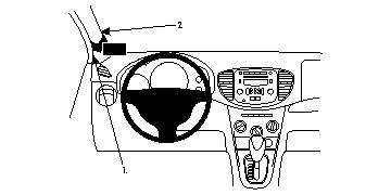 Brodit ProClip, Hyundai i10 11-13 i gruppen Bilstereo / Hvad passer i min bil / Hyundai / I10 / i10 2008-2013 hos BRL (240804593)