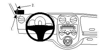 Nissan Micra 11-14, Vänster i gruppen Bilstereo / Hvad passer i min bil / Nissan / Micra / Micra K13 2010-2017 hos BRL (240804630)