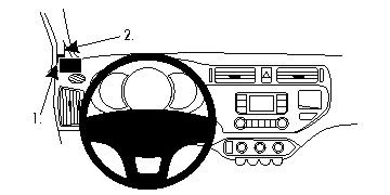 Kia Rio 12-15, Vänster i gruppen Bilstereo / Hvad passer i min bil / Kia / Rio / Rio 2012-2017 hos BRL (240804690)