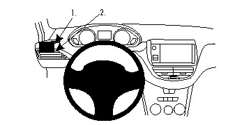 Brodit ProClip, Peugeot 2008/208 12-19 i gruppen Bilstereo / Hvad passer i min bil / Peugeot / Peugeot 2008 / Peugeot 2008 2013-2019 hos BRL (240804765)
