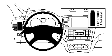 Brodit ProClip, Mercedes Benz GL-Class/GLE-Class/M-Class/ML 12-19 i gruppen Bilstereo / Hvad passer i min bil / Mercedes / ML hos BRL (240804826)