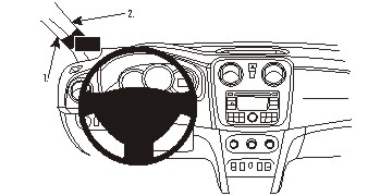Brodit ProClip, Dacia Sandero 13-21 i gruppen Bilstereo / Hvad passer i min bil / Dacia / Dacia Sandero / Dacia Sandero 2012-2021 hos BRL (240804898)