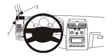 Brodit ProClip, Volkswagen Touran 03-15 i gruppen Bilstereo / Hvad passer i min bil / Volkswagen / Touran / Touran 2003-2010 hos BRL (240804908)