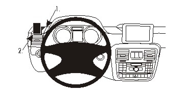 Brodit ProClip, Mercedes Benz G-Class 13-18 i gruppen Bilstereo / Hvad passer i min bil / Mercedes / G-wagon hos BRL (240804934)