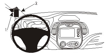 Brodit ProClip, Renault Captur 14-19 i gruppen Bilstereo / Hvad passer i min bil / Renault / Captur / Captur 2013-2019 hos BRL (240804943)