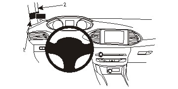 Brodit ProClip, Peugeot 308 14-21 i gruppen Bilstereo / Hvad passer i min bil / Peugeot / Peugeot 308 / Peugeot 308 2014-2021 hos BRL (240804953)