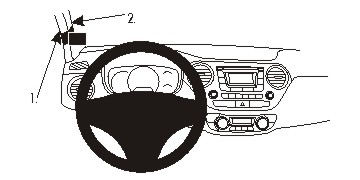 Brodit ProClip, Hyundai i10 14-19 i gruppen Bilstereo / Hvad passer i min bil / Hyundai / I10 / i10 2014-2020 hos BRL (240804988)