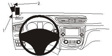 Brodit ProClip, Nissan Qashqai 14-21 i gruppen Bilstereo / Hvad passer i min bil / Nissan / Qashqai / Qashqai 2013-2021 hos BRL (240804994)