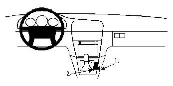 Volvo S40 96-00, Konsol i gruppen Bilstereo / Hvad passer i min bil / Volvo / Volvo V40 / Volvo V40 1996-2000 / Bluetooth/AUX/Andet hos BRL (240832284)