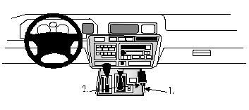 ProClip Monteringsbygel Lexus LX Serie 95-98, Konsol i gruppen Bilstereo / Hvad passer i min bil / Lexus hos BRL Electronics (240832462)