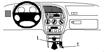 Brodit ProClip, Peugeot 306 93-02 i gruppen Bilstereo / Hvad passer i min bil / Peugeot / Peugeot 306 / Peugeot 306 2001-2008 hos BRL (240832468)