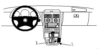 Brodit ProClip, Mercedes Benz SLK-Class 97-04 i gruppen Bilstereo / Hvad passer i min bil / Mercedes / SLK / SLK 1997-2004 hos BRL (240832496)