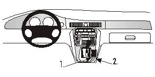 Brodit ProClip, Jaguar XJ8/XJR 98-03 i gruppen Bilstereo / Hvad passer i min bil / Jaguar hos BRL (240832516)