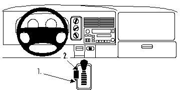 Dodge Ram Pick Up 1500, 2500/3500 98-01, Konsol i gruppen Bilstereo / Hvad passer i min bil / Dodge / Dodge RAM hos BRL (240832546)