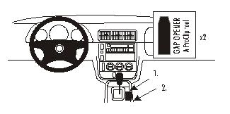 Brodit ProClip, Mercedes Benz M-Class/ML 00-04 i gruppen Bilstereo / Hvad passer i min bil / Mercedes / ML hos BRL (240832905)
