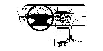Brodit ProClip, Mercedes Benz E-Class, Sedan/Stationwagon 09-16 i gruppen Bilstereo / Hvad passer i min bil / Mercedes / E-klasse / E-klasse 2010-2016 W212 hos BRL (240834333)