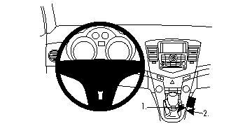 Chevrolet Cruze 09-14, Konsol i gruppen Bilstereo / Hvad passer i min bil / Chevrolet / Cruze hos BRL (240834350)